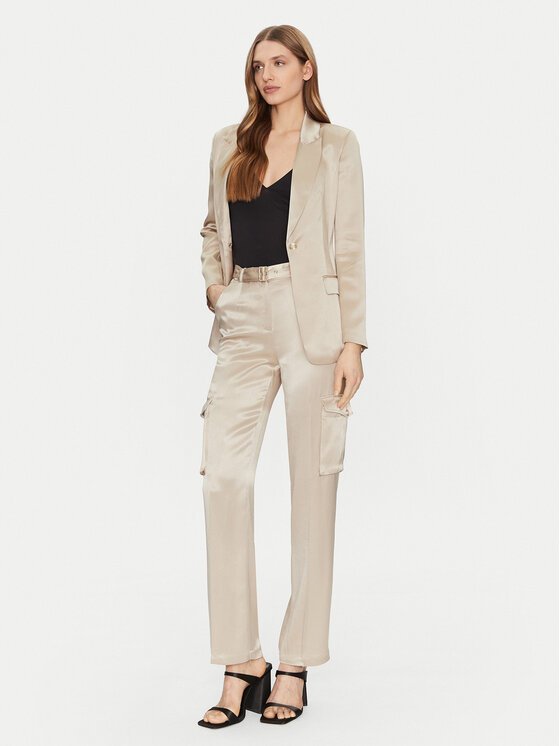 Marciano Guess Marciano Guess Pantaloni di tessuto 5RGB06 7248A Beige Regular Fit