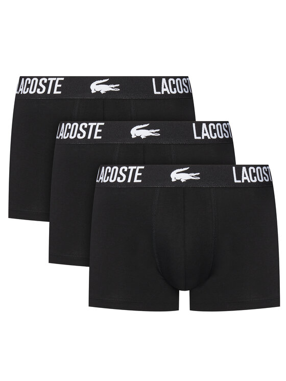 Lacoste Lacoste Set od 3 para bokserica 5H2393 Crna