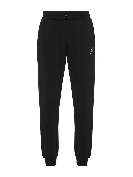 Plein Sport Plein Sport Долнище анцуг PAEC MJT2607 STE003N Черен Regular Fit
