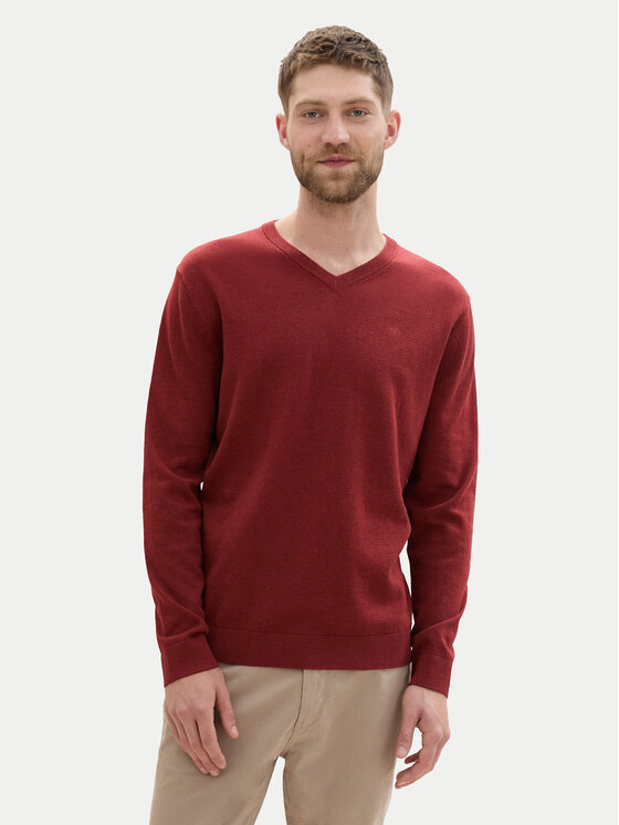 Tom Tailor Tom Tailor Džemper 1039806 Crvena Regular Fit
