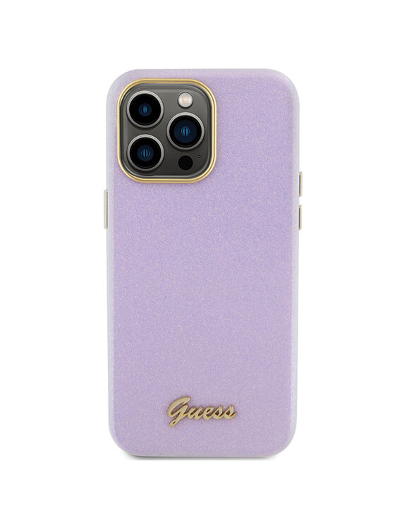 Guess Guess Etui na telefon iPhone 15 Pro Fioletowy