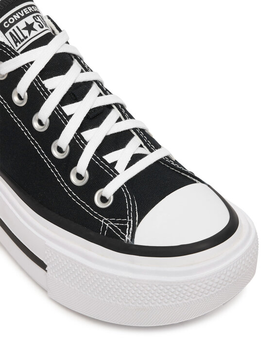 Converse Converse Sneakers aus Stoff Chuck Taylor All Star Lift Double Stack Platform A15490C Schwarz