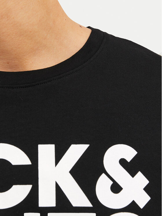 Jack & Jones Jack & Jones Tricou Crop Logo 12151955 Negru Regular Fit