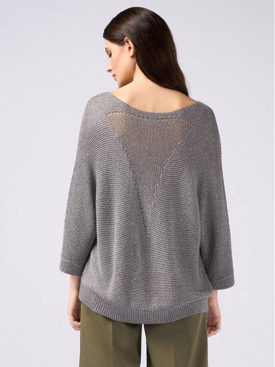 Oltre Oltre Cardigan M460E001816N013 Grigio Over Fit