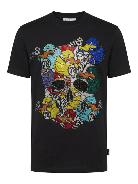 PHILIPP PLEIN PHILIPP PLEIN Tričko 31686 Čierna Regular Fit