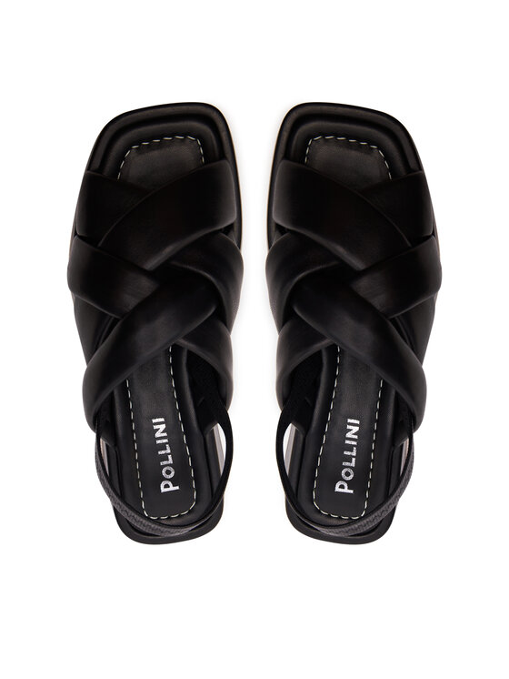 Pollini Pollini Sandały SA16266I1ITE0000 Czarny