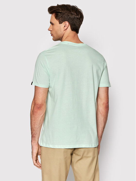 Alpha Industries Alpha Industries T-Shirt Basic 100501 Zielony Regular Fit