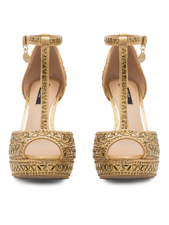 Nine West Nine West Sandały NISA SY015-1NW Złoty