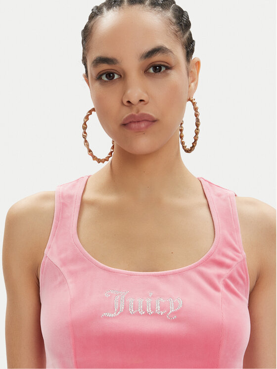 Juicy Couture Juicy Couture Top Camina JCWCT23305 Ružičasta Slim Fit