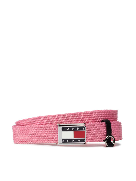 Pasek Damski Tommy Jeans, Różowy, Tjw New Webbing Belt 2.5 AW0AW11651