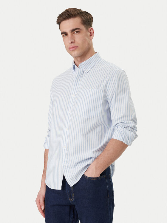 Calvin Klein Jeans Cămașă LV04RF100G Albastru celest Regular Fit