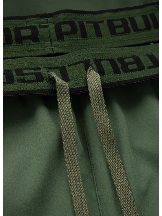 PITBULL PITBULL Szorty sportowe Small Logo II Zielony Regular Fit