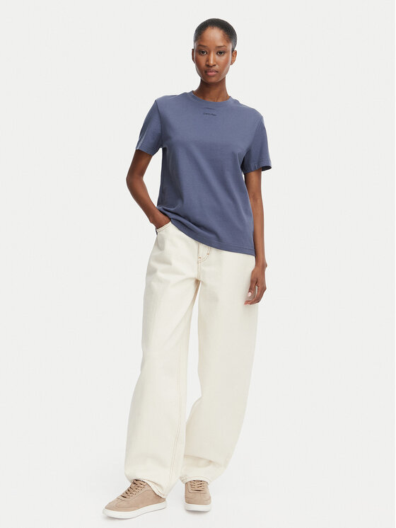 Calvin Klein Calvin Klein T-Shirt 20s Classic Logo LV147C857G Blau Regular Fit