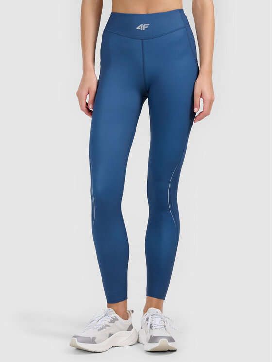 4F 4F Legginsy 4FWAW26TFTIF474-31S Granatowy Active Fit