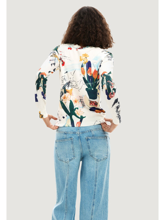 Desigual Desigual Maglione JERS_NANTES_LACROIX Beige Casual Fit