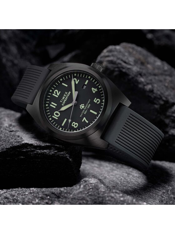 Timex Timex Hodinky TW2Y18100 Černá