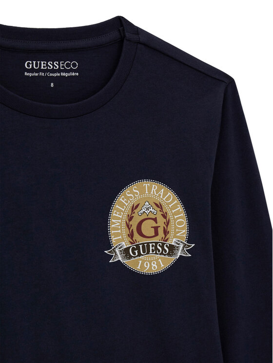 Guess Guess Bluse L6YI08 K3717 Dunkelblau Regular Fit