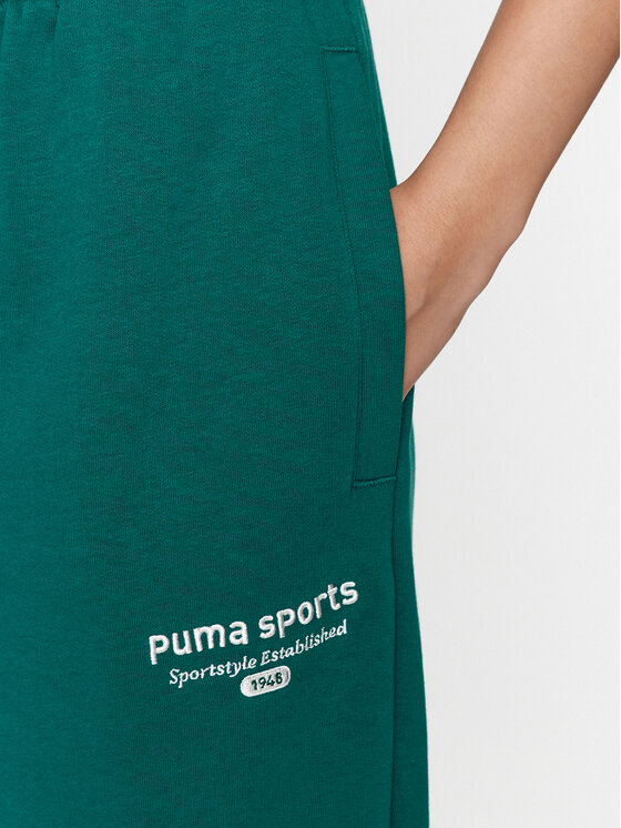 Puma Puma Donji dio trenerke Puma Team 621442 Zelena Regular Fit