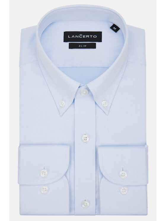 Lancerto Lancerto Koszula Evita KO073123000034 Błękitny Slim Fit