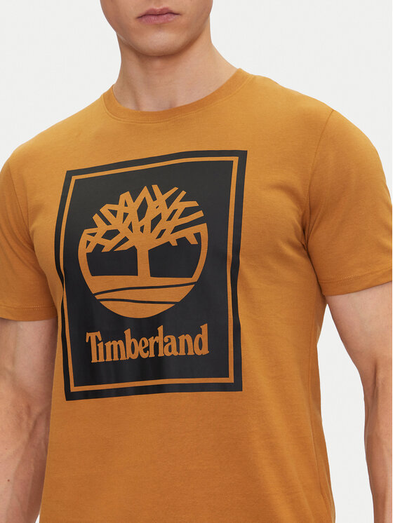 Timberland Timberland T-Shirt TB0A5WQQ Beżowy Regular Fit