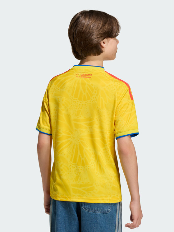 adidas adidas Koszulka techniczna Colombia 26 Home Kids Jersey Żółty Regular Fit
