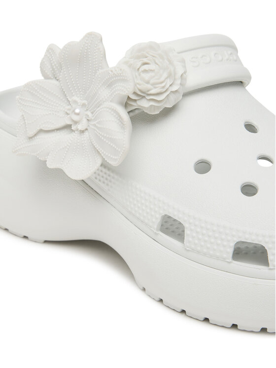 Crocs Crocs Klapki Classic Bouquet Platform Clog 211292 Biały