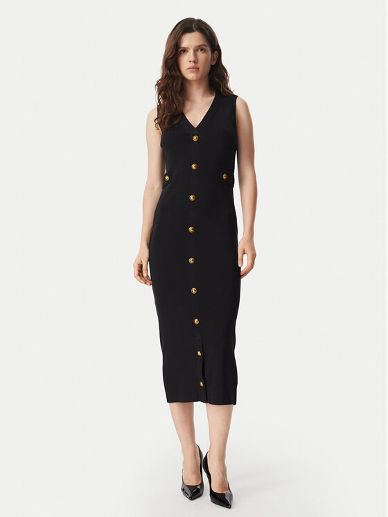 MICHAEL Michael Kors MICHAEL Michael Kors Φόρεμα υφασμάτινο MT683J25ZV Μαύρο Slim Fit