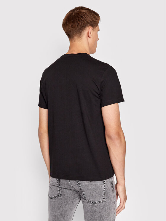 Versace Jeans Couture Versace Jeans Couture T-Shirt Thick Foil 73GAHT01 Czarny Regular Fit
