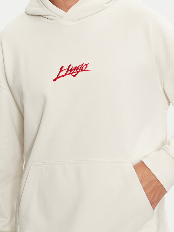 HUGO Hugo Sweatshirt Dlogolong 50521070 Écru Relaxed Fit
