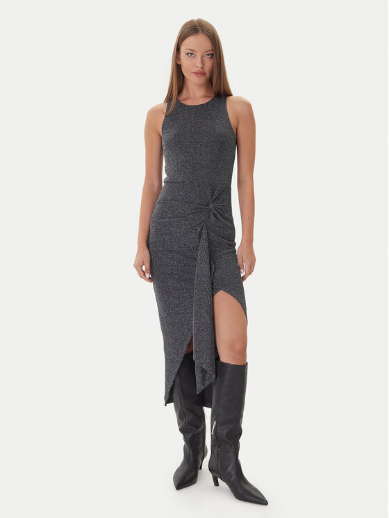 Patrizia Pepe Patrizia Pepe Kokteilinė suknelė 2A2990/J340-K478 Juoda Regular Fit