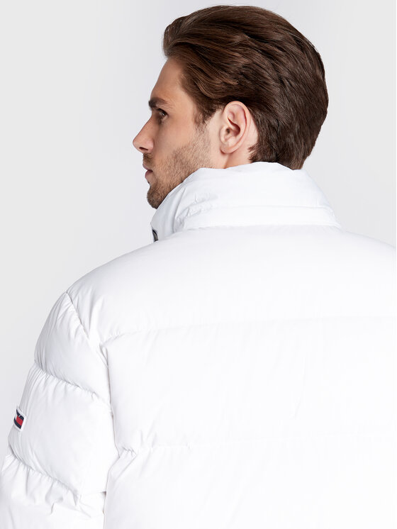 Tommy Jeans Tommy Jeans Пухено яке Essential DM0DM15447 Бял Regular Fit