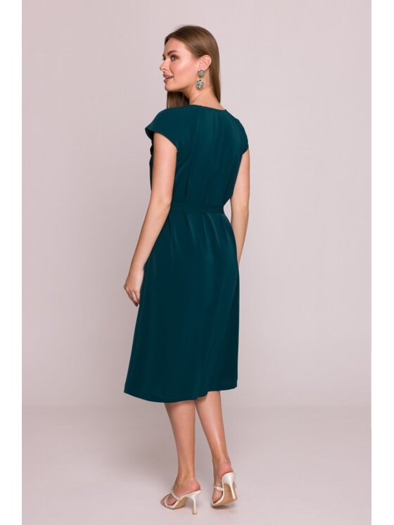 Stylove Stylove Sukienka codzienna S411 Zielony A-Line Fit