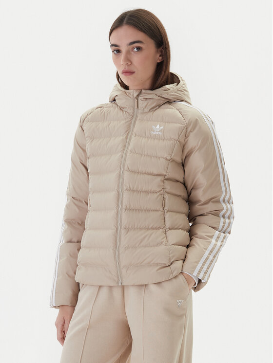adidas adidas Bunda pro přechodné období adicolor JX2940 Béžová Slim Fit