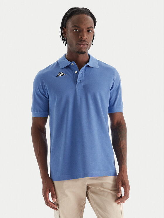 Kappa Kappa Polo Logo Sharas Mss 302B3D0 Blu Regular Fit