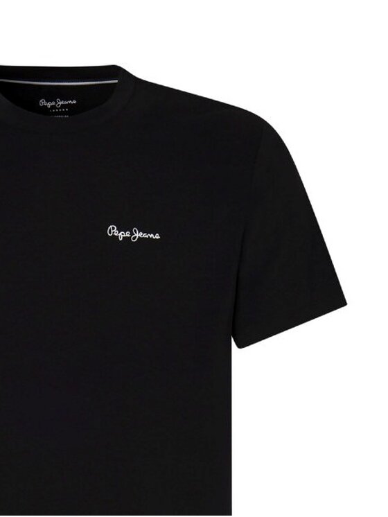 Pepe Jeans Pepe Jeans T-Shirt PMU20016 999 Černá Regular Fit