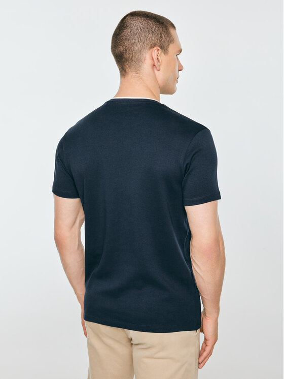BIG STAR BIG STAR T-Shirt MICEL Granatowy Basic Fit