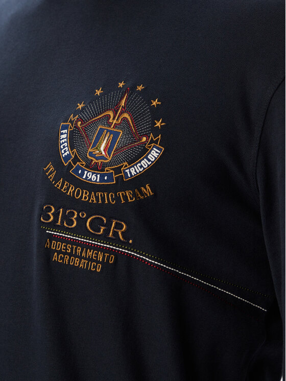 Aeronautica Militare Aeronautica Militare Longsleeve 262TS2573UJ00703 Blu scuro Regular Fit