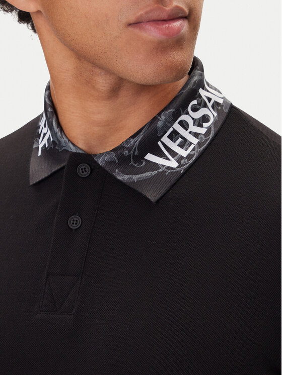 Versace Jeans Couture Versace Jeans Couture Polokošeľa 79GAGT03 CJ01T Čierna Regular Fit
