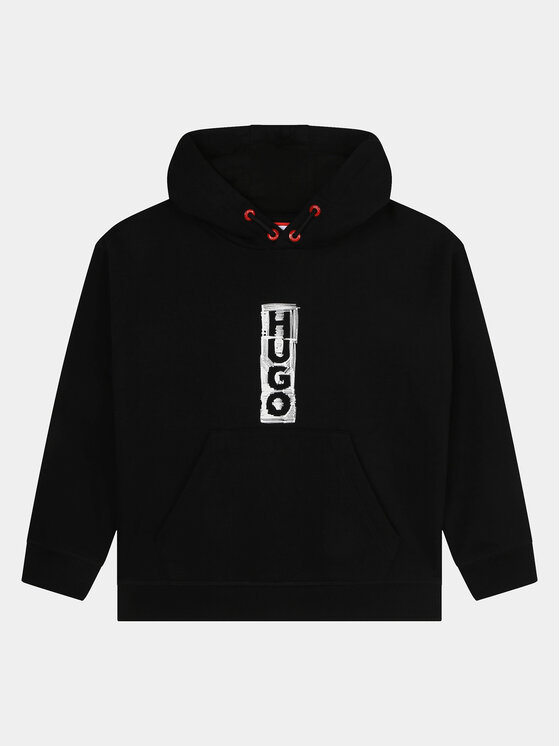 Hugo Bluză G25156 S Negru Regular Fit