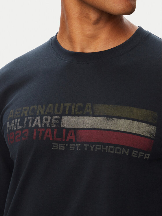 Aeronautica Militare Aeronautica Militare Hosszú ujjú 262TS2571UJ00641 Sötétkék Regular Fit