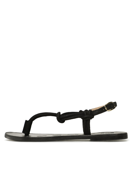 Manebi Manebi Basutės Suede Leather Sandals V 2.2 Y0 Juoda