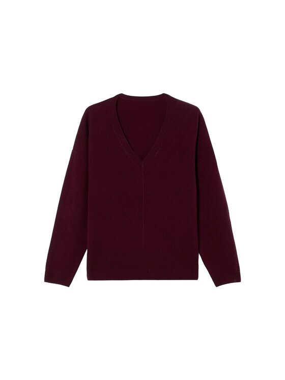 Oltre Oltre Sweter M167E002177N029 Bordowy Regular Fit
