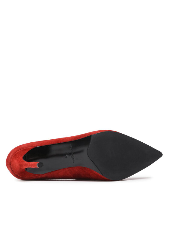 Scarpe stiletto EL-10-04-000503 Rosso