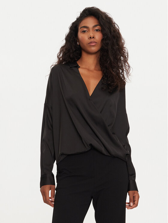 Imperial Košeľa CJF4IDG Čierna Loose Fit