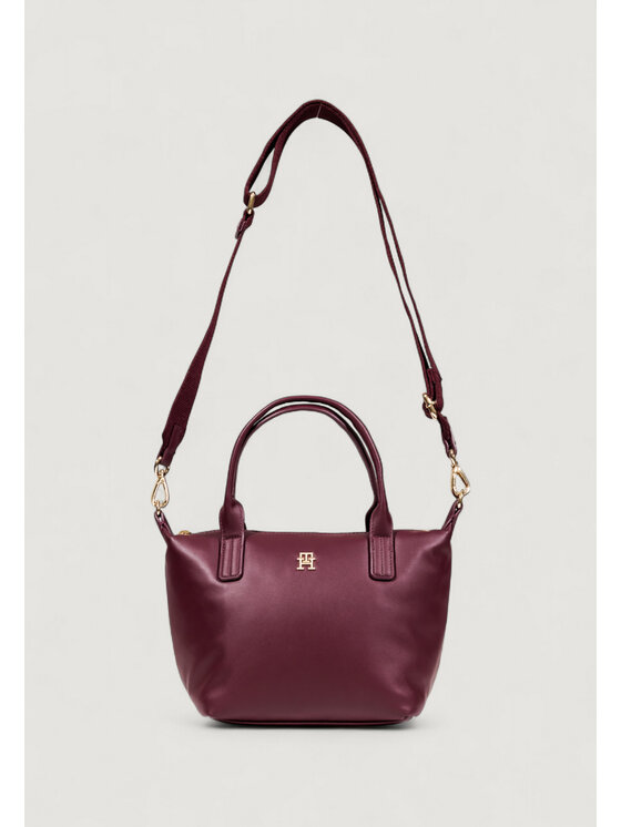 Tommy Hilfiger Tommy Hilfiger Σάκος POPETTE SOFT MINI TOTE Μπορντό