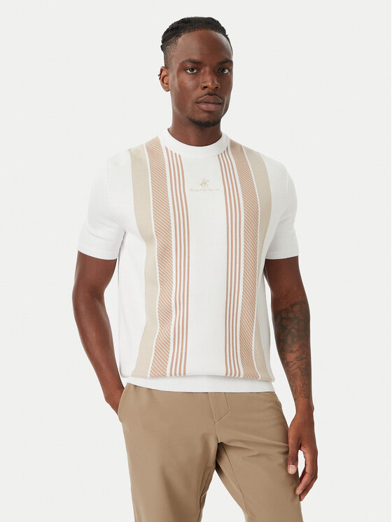 Beverly Hills Polo Club Tricou M7611-HR Alb Regular Fit