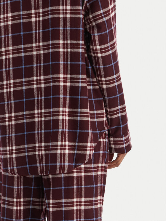 Tommy Hilfiger Tommy Hilfiger Pidžaama UW0UW06158 Bordoopunane Regular Fit