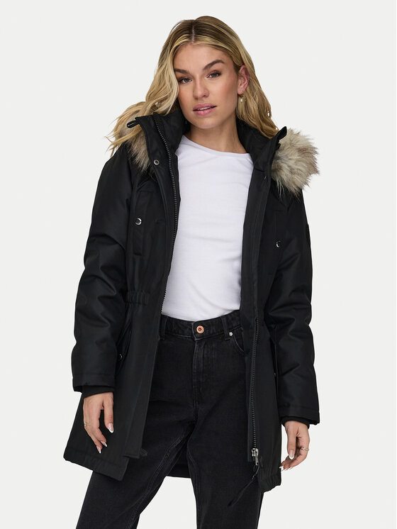 ONLY ONLY Parka Iris 15304625 Melns Regular Fit