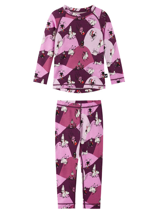 Reima Reima Set di biancheria intima termica Moomin Trivsam 5200021B Rosa