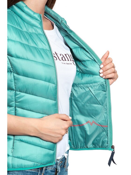Mustang Mustang Bezrękawnik HOLLY SC LIGHT VEST Zielony Regular Fit